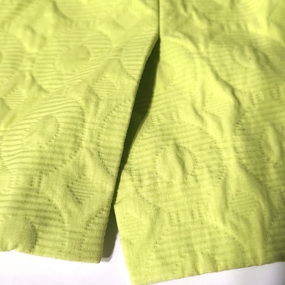 Banana Republic Milly Collection Yellow Jacquard Sheath Mini Dress Size 6 - Picture 8 of 10